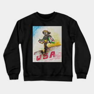 EddieVR Yellowbrush Crossing Border Crewneck Sweatshirt